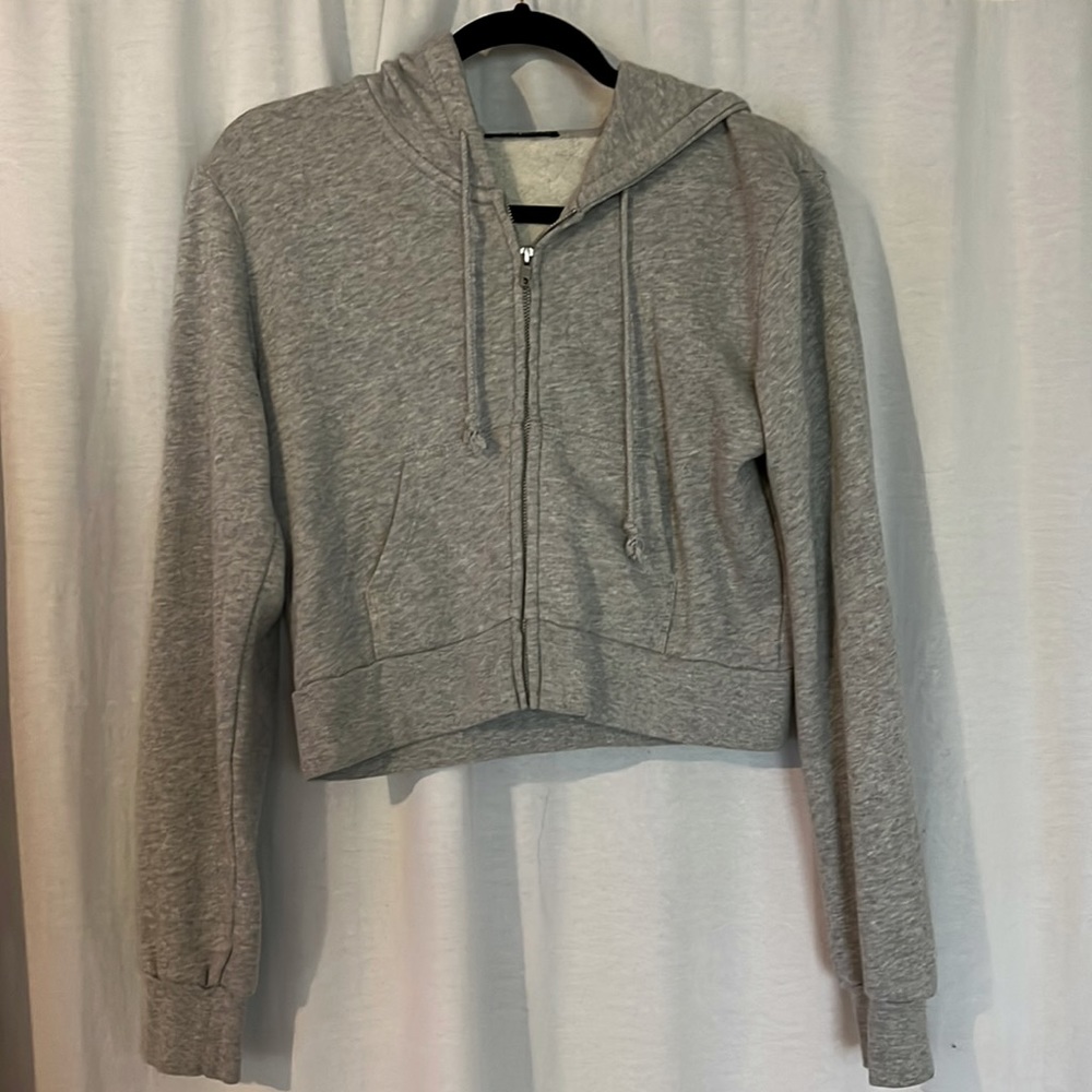 Brandy Melville cropped zipper jacket